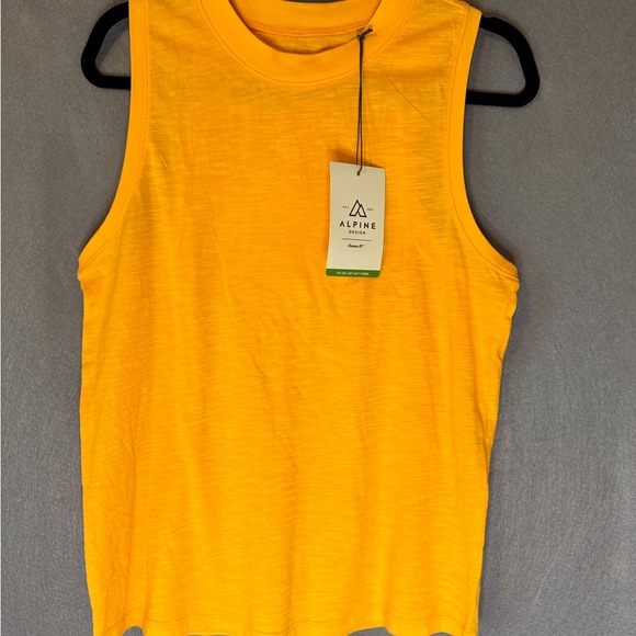 Alpine Tops - Alpine Women's Vibrant Yellow Muscle Tee. NWT.